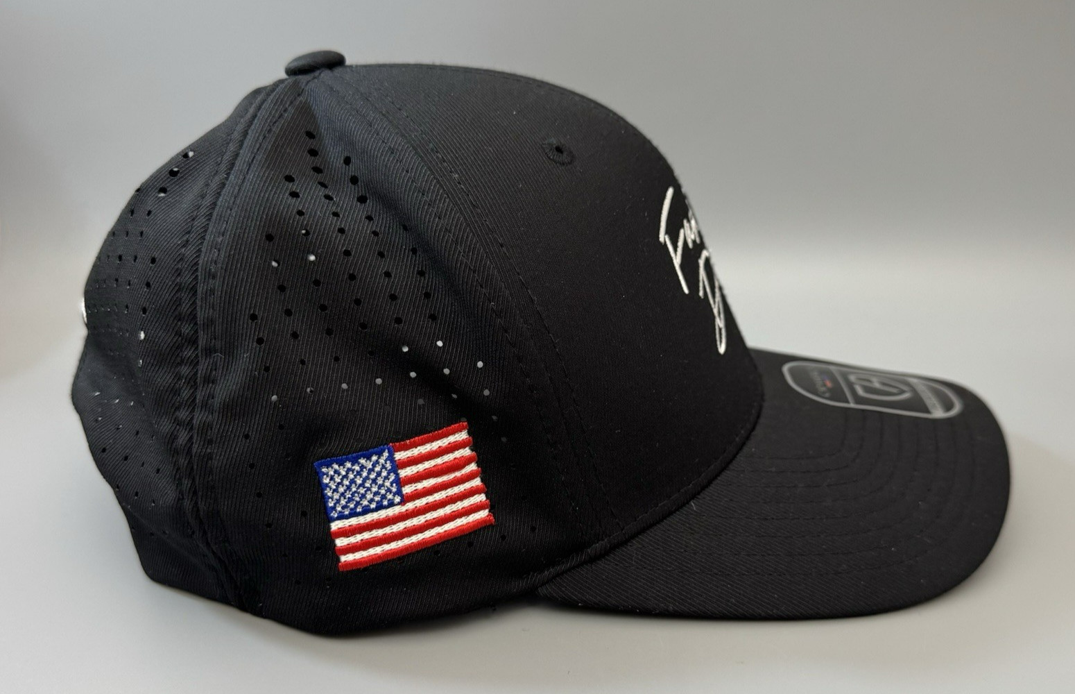 CA 110 FlexFit Tech Hat FAST LANE DRIVE Washington DC Black/White Capamerica NEW