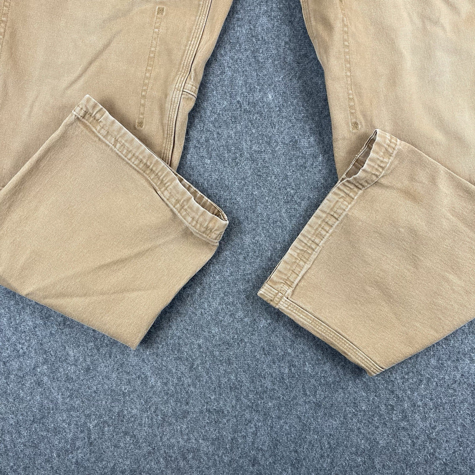 Duluth Flex Fire Hose Ultimate Relaxed Fit Cargo Work Pants Mens 36×34 Brown Tan