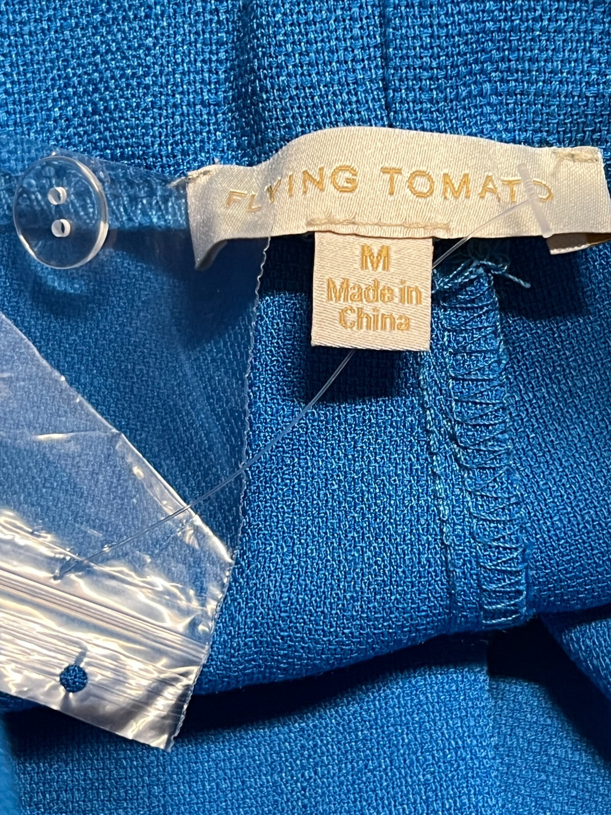 Flying Tomato Shorts High Rise Paper Bag Woven Blue Belted Pockets Varies Sizes
