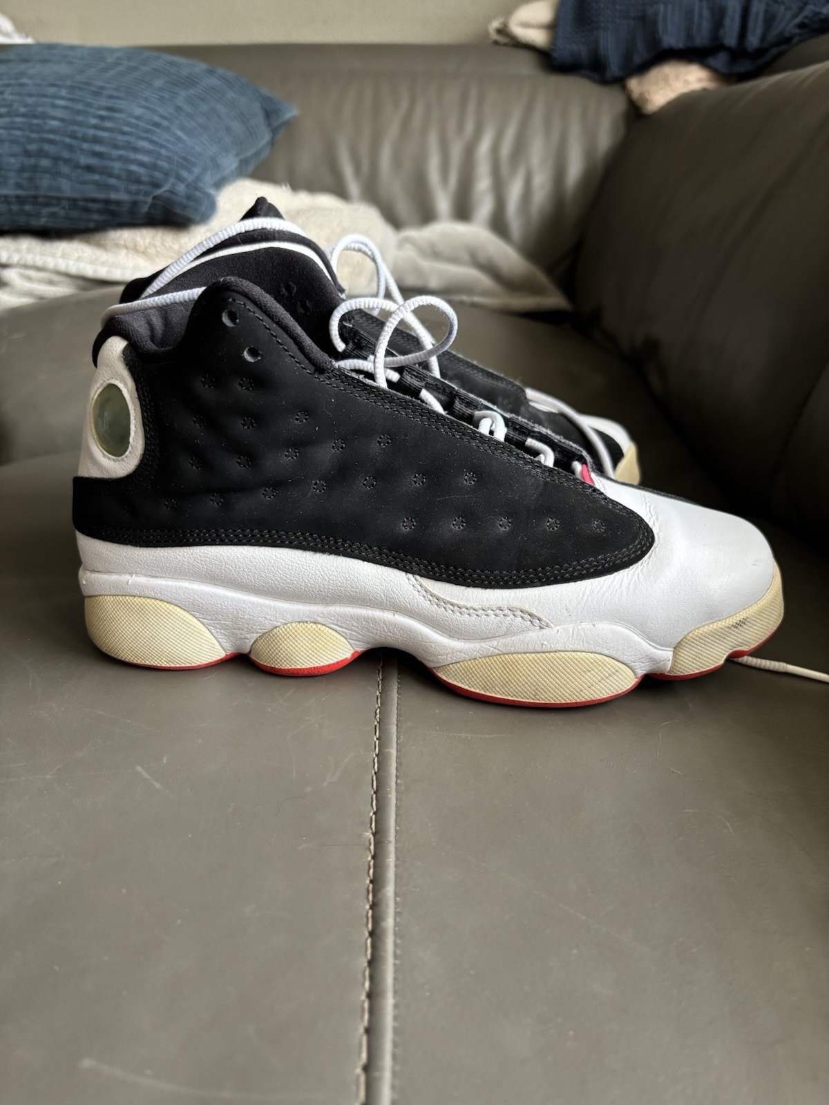 Jordan Air Jordan 13 Retro Kids Sneakers Black/White/Red US 6.5Y EU 39