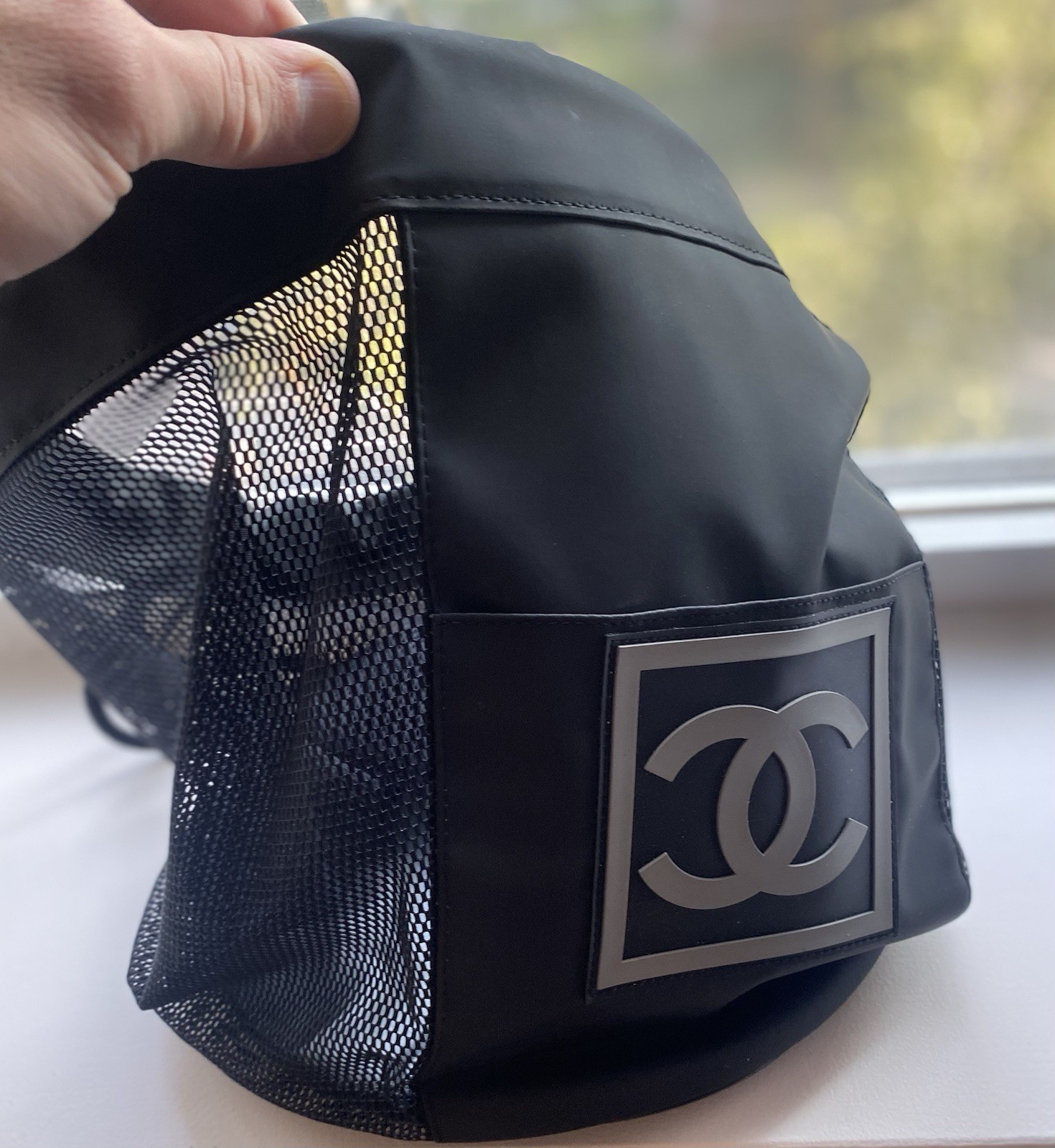 Chanel Basketball With Mesh Carrying Bag