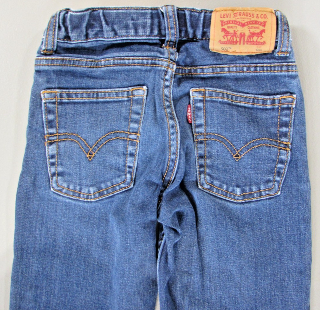 LEVIS Boys Size 6 Reg 502 Levi Strauss & Co regular tapered stretch jean
