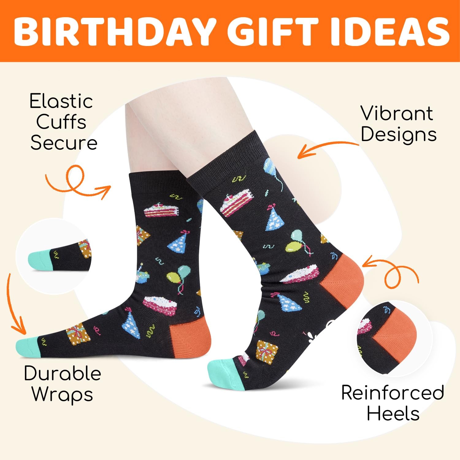 60th Years Old Birthday Gifts – 60th Birthday Socks with Greeting Card for Me…