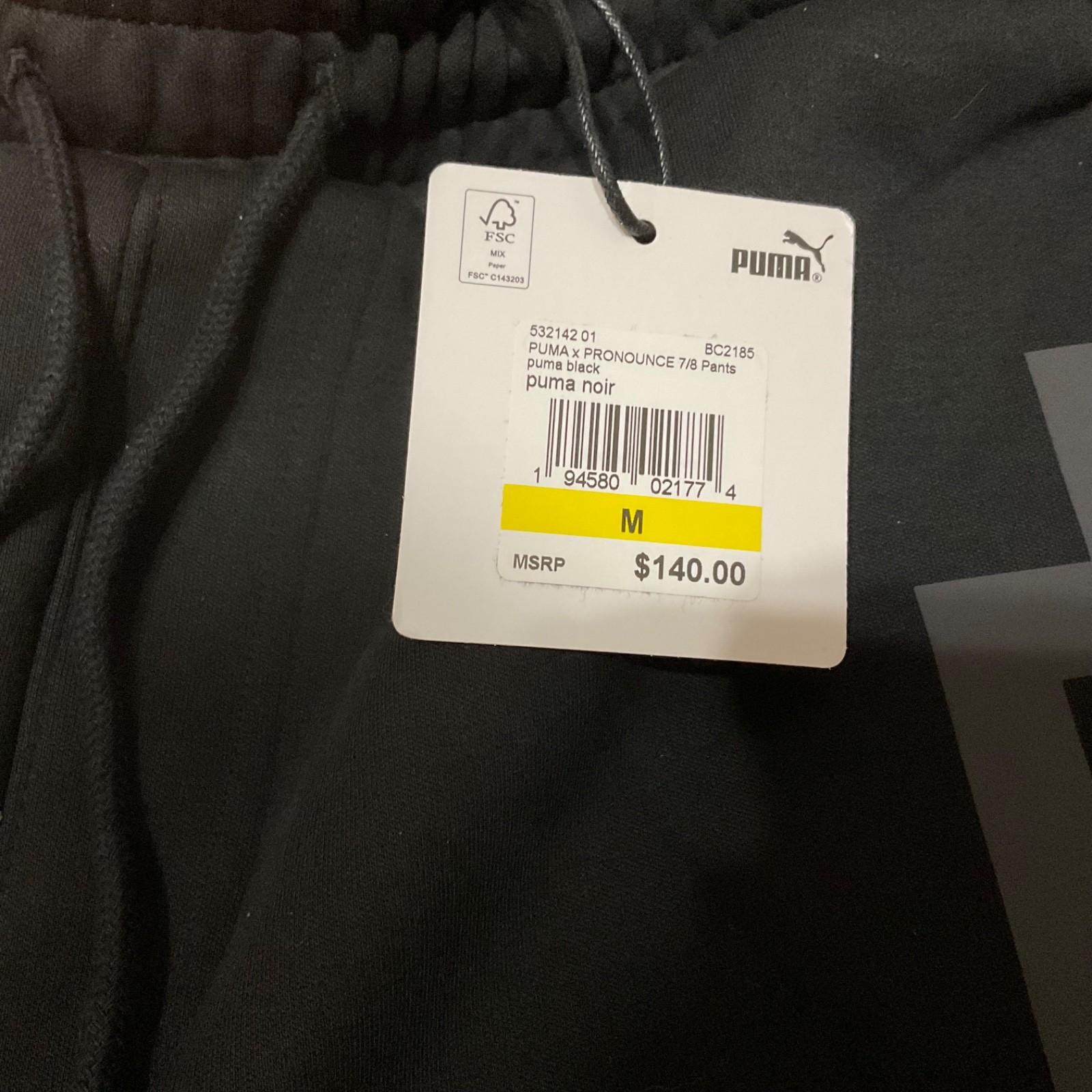Puma X Pronounce Logo Cropped Comfort Technology Sweatpants Men’s Sz M NWT $140