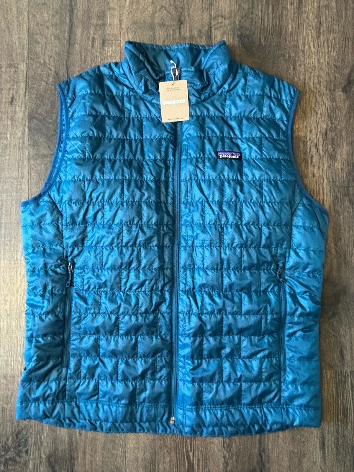 Patagonia NEW Nano Puff Vest Mens Size S Lagon Blue Lightweight Insulated