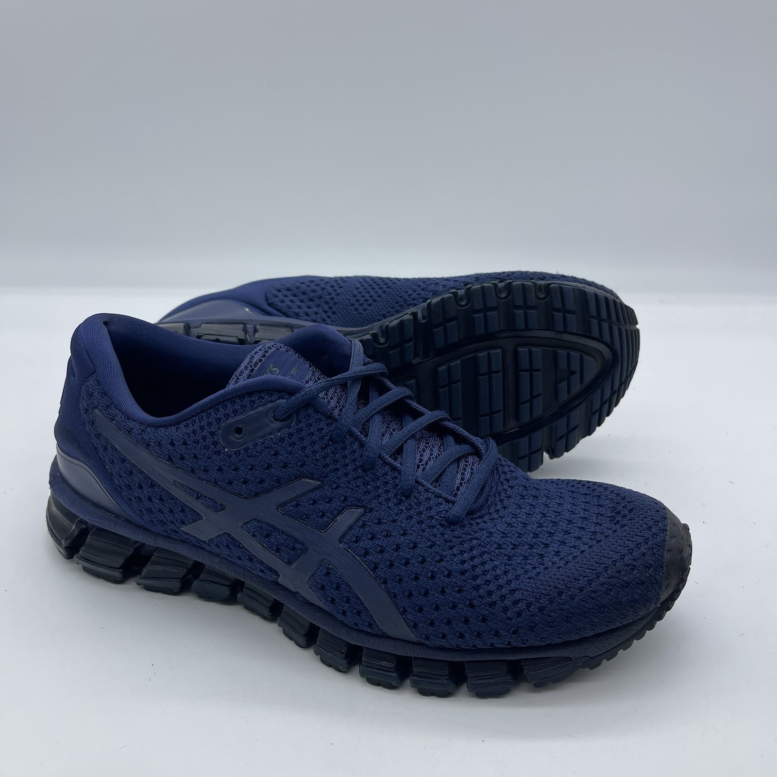 ASICS Gel Quantum 360 Knit Men’s Size 7 Running Shoes T840N Navy Blue Sneakers