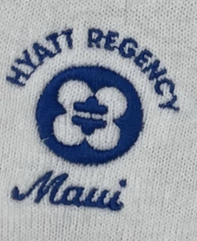 Dache Paris-New York-California Orlon V-Neck Sweater Hyatt Regency Maui Size M
