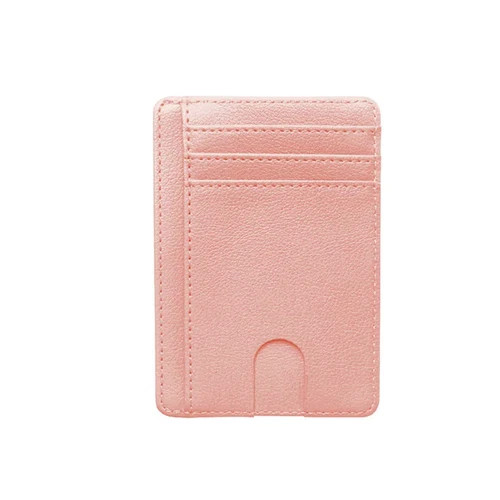 For Men Leather Wallet RFID Blocking Credit Card Holder ID Window Front Pocket
