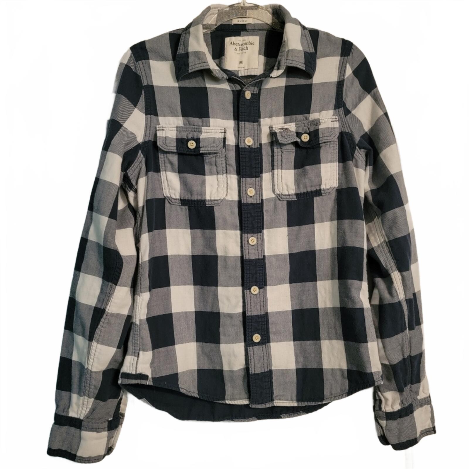 Abercrombie & Fitch Plaid Lined Shirt Muscle Fit