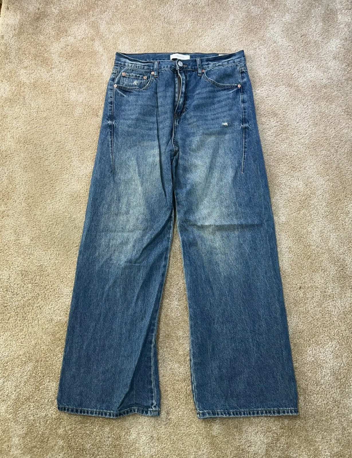 PacSun Extreme Baggy Wide-Leg Jeans Men’s 34×32 Blue Denim Skater