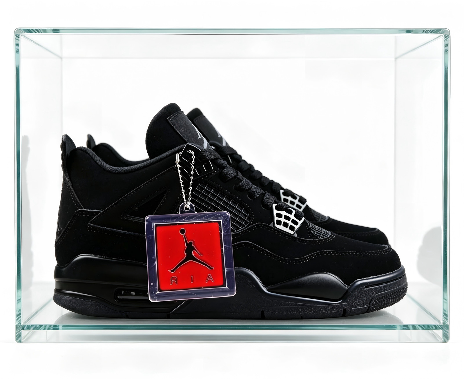Jordan 4 “Black Cat”Retro Men’s Black Basketball Shoes Mid-Top