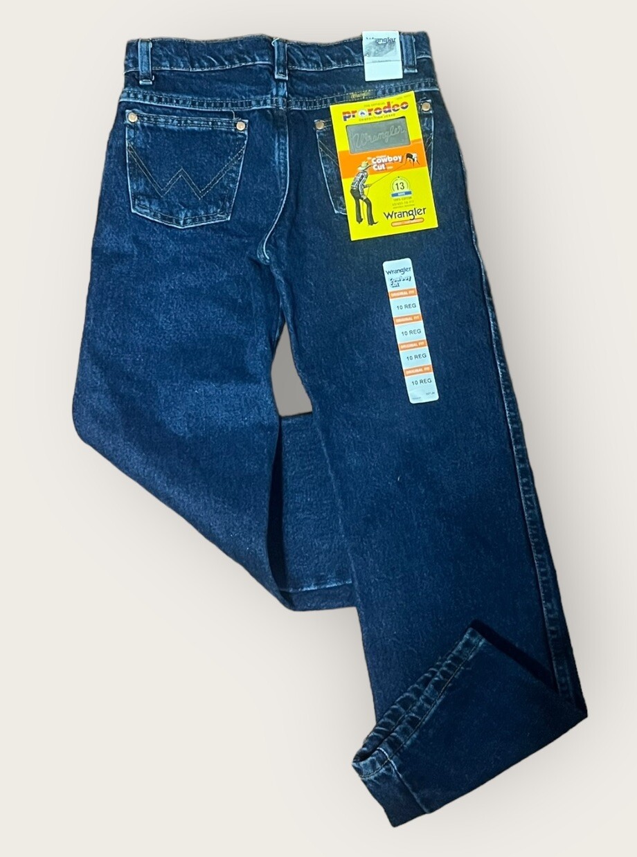 Wrangler® Cowboy Cut® Original Fit Boot Cut Dark Indigo Jean 10 13MWBDI NWT