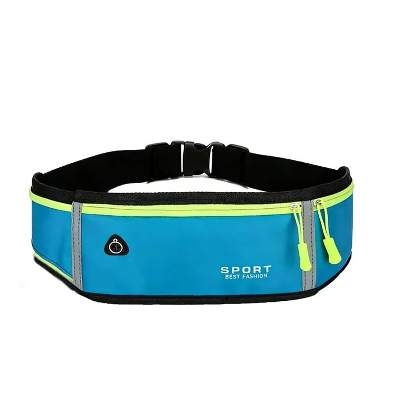 Waterproof Sport Runner Waist Bum Bag Running Jogging Belt Pouch Zip Fanny Pack