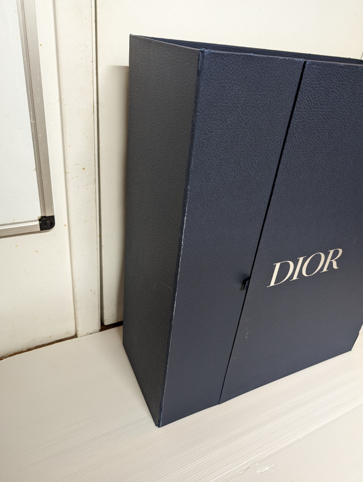 Dior Blue Extra Large Magnetic Gift Box – folds flat – 24.5″ x 20.25″ x 8.75″