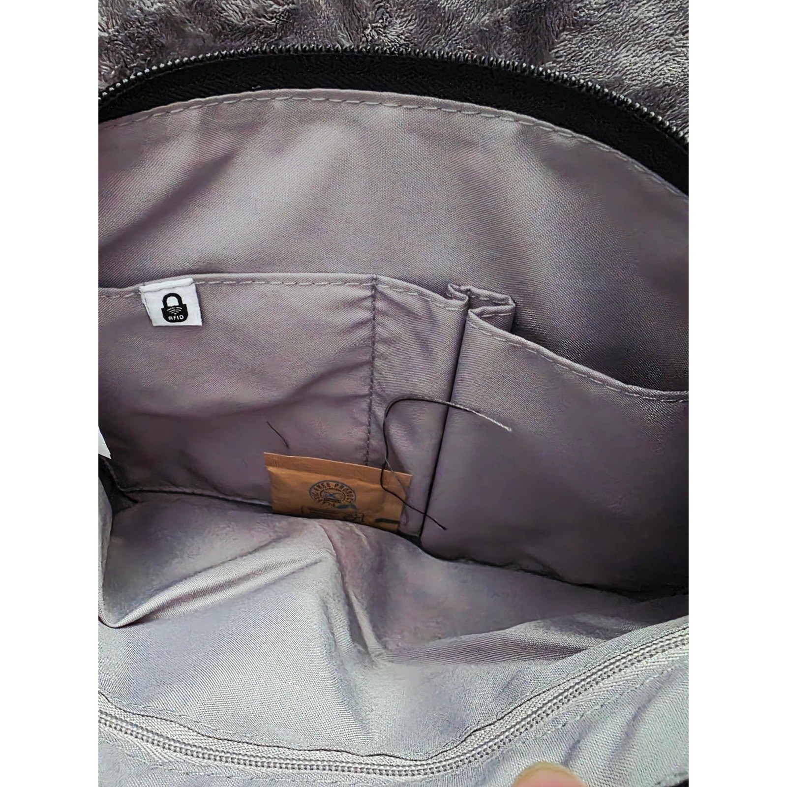 New Baggallini RFID Locking Zipper Floral Travel Crossbody Messenger Bag
