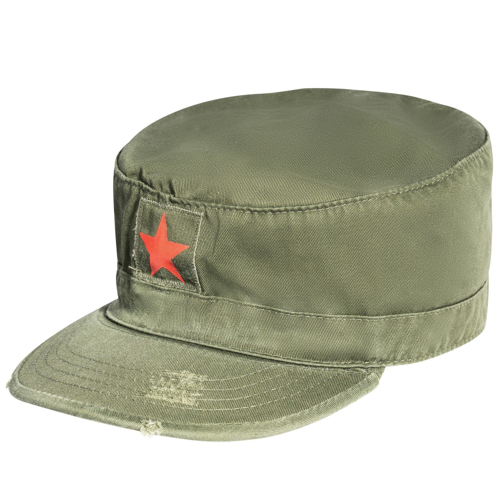 Rothco Vintage Fatigue Cap Olive Drab Red Star Military Hat Size S-XL