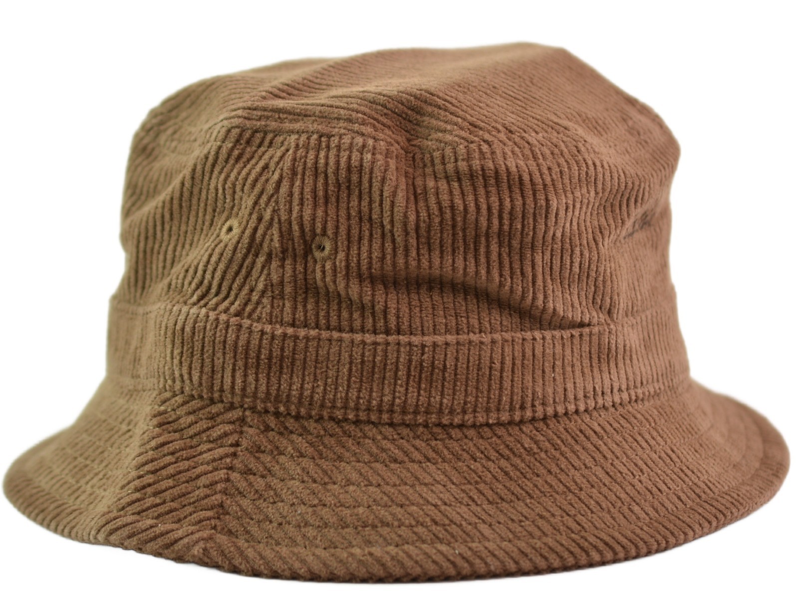 Katin Corduroy Script Logo Small/Medium Bucket Hat – Brown Retro Surf Style