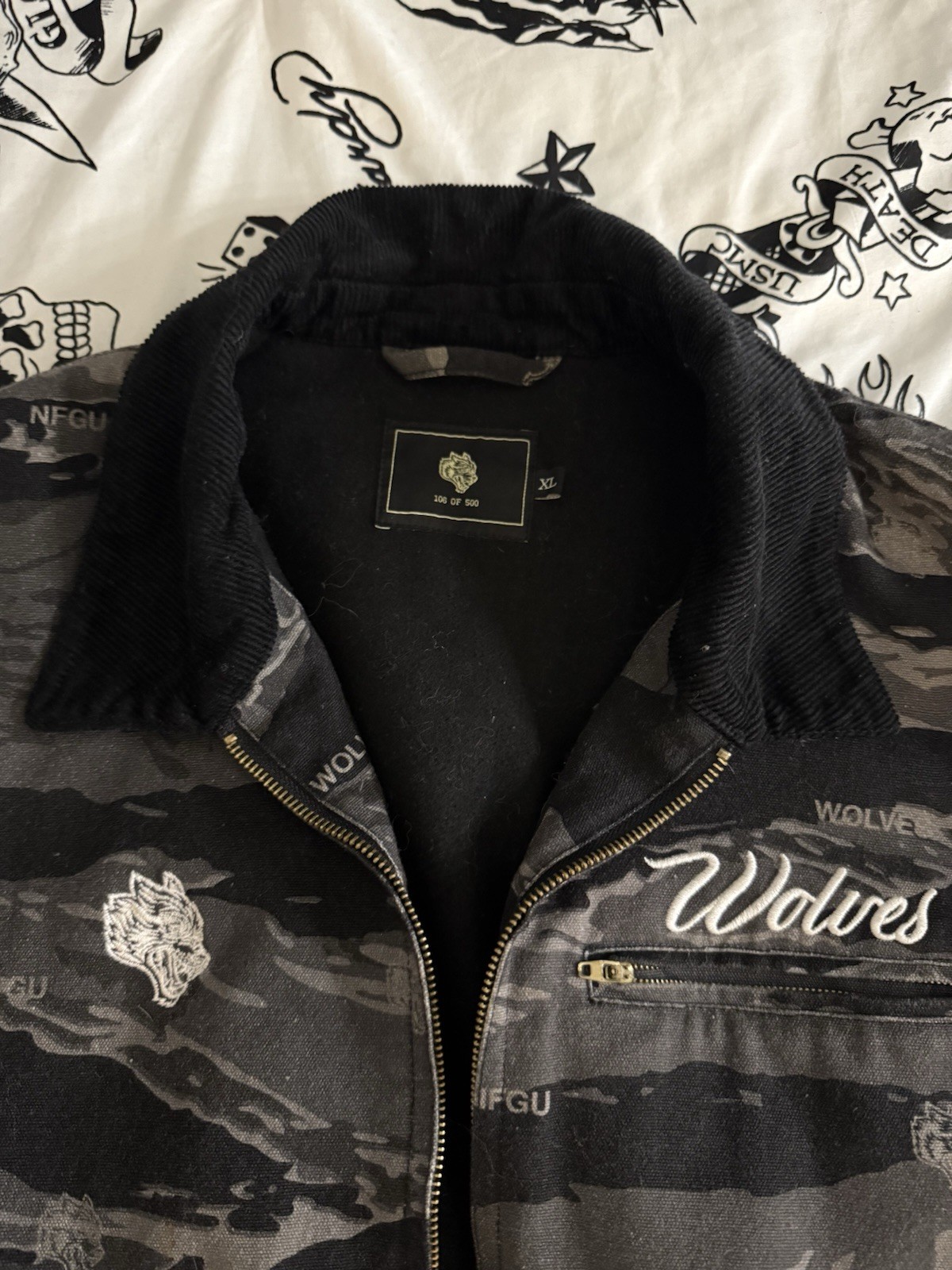 Darc Sport Men’s XL Black/Gray Camo Earl Jacket size xl