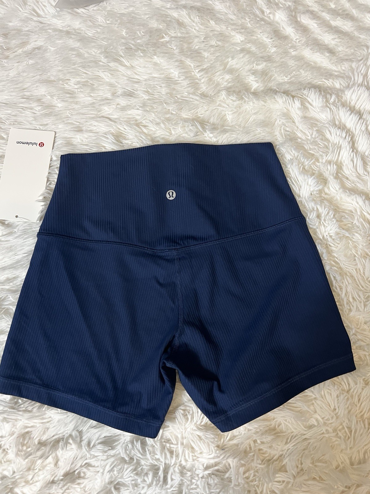 Lululemon Align Ribbed Short 4” Club Blue 8 NWT