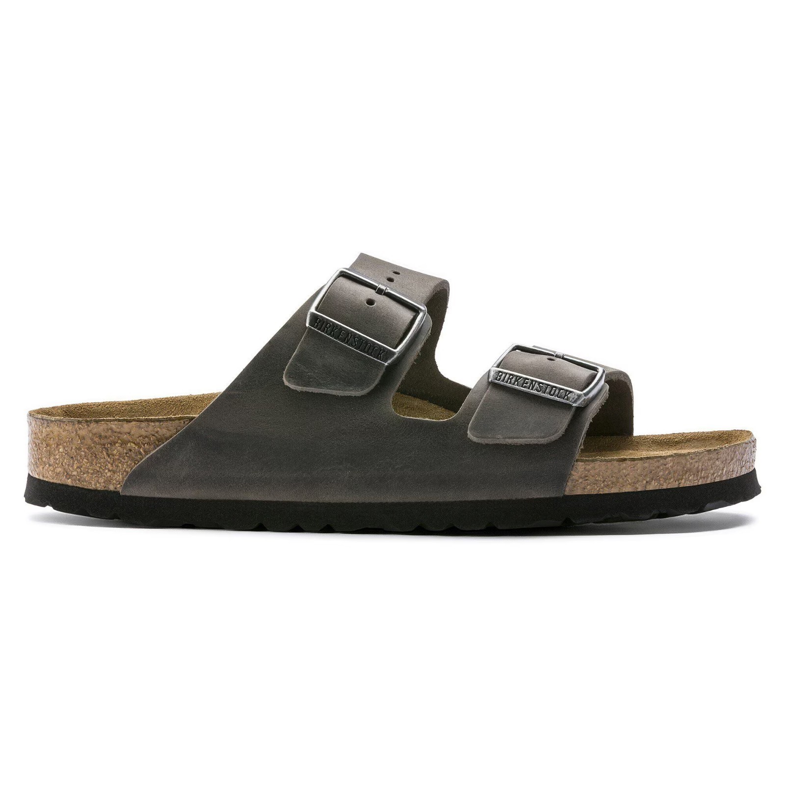 Birkenstock Arizona Soft Footbed Oiled Leather Sandals – Iron