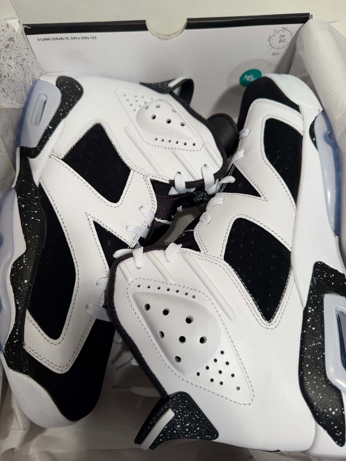 Air Jordan 6 2026 Oreo Men’s sizes CT8529-108