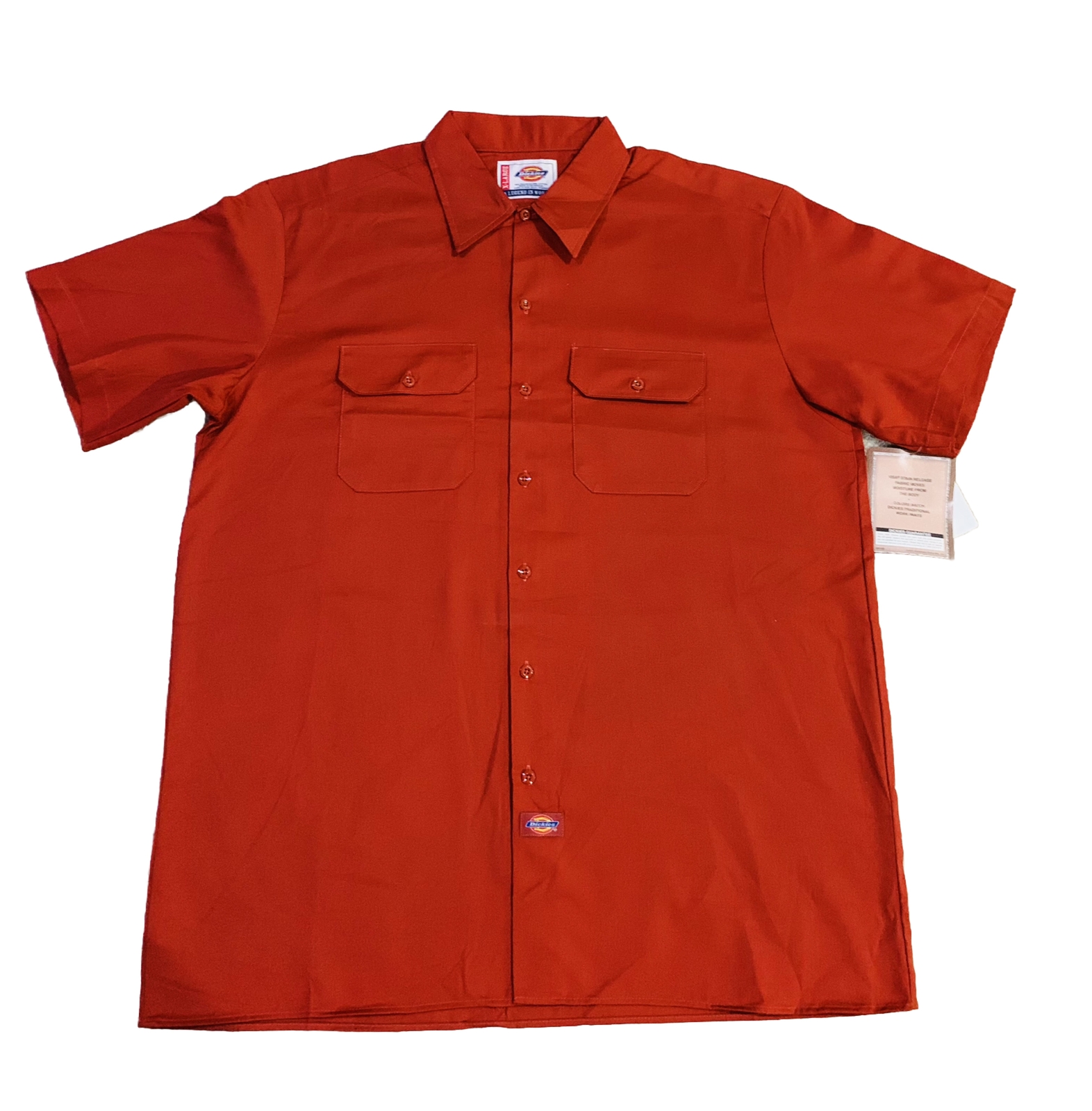 Y2K Vintage Colors Men’s Dickies Short Sleeve Work Shirt WS574 L, XL, 2X-5X NWT