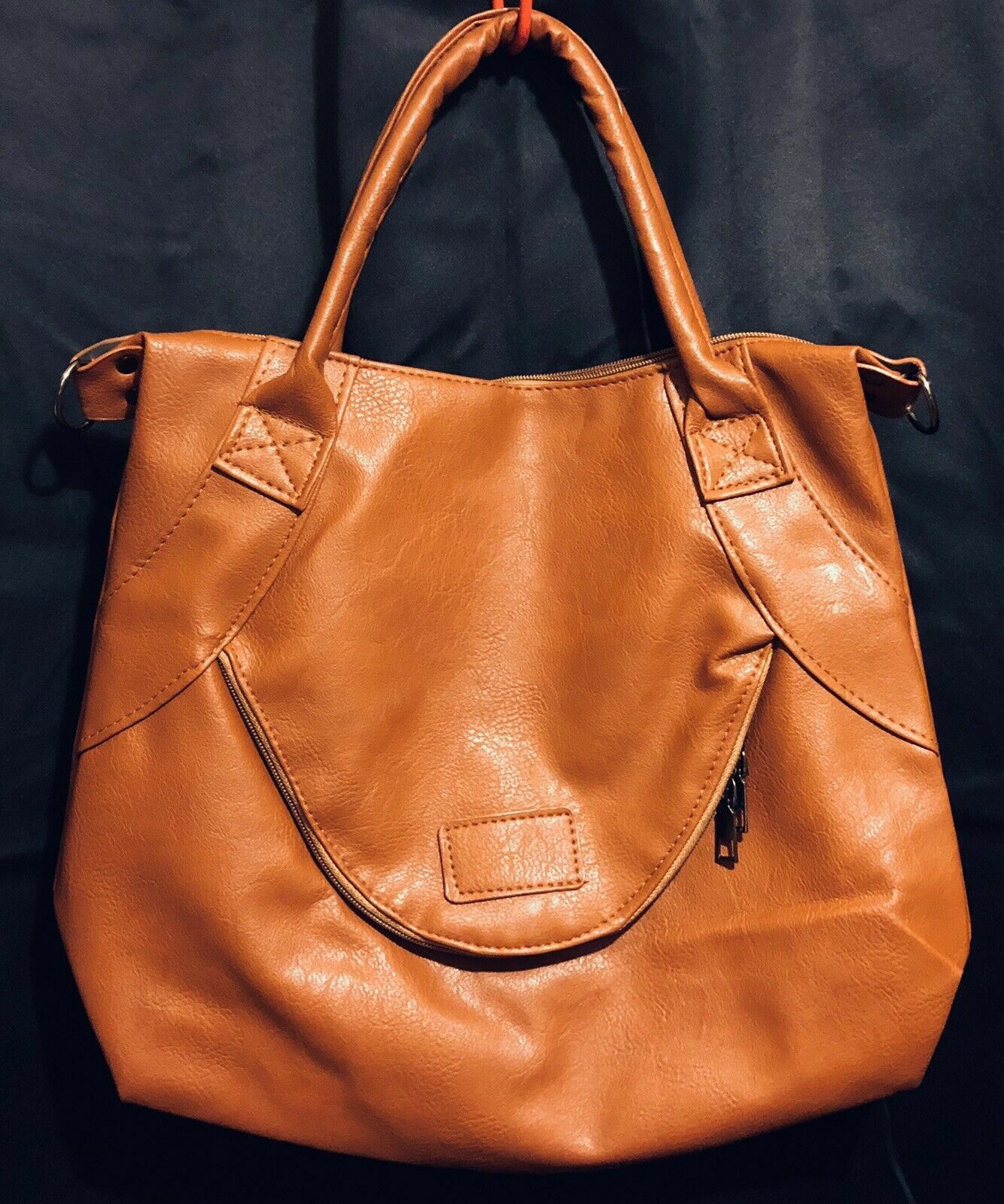 Women Synthetic leather Handbag Zipper Crossbody Tote Bag PU-Leather.