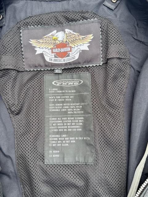 FXRG Harley Davidson leather motorcycle jacket men xl