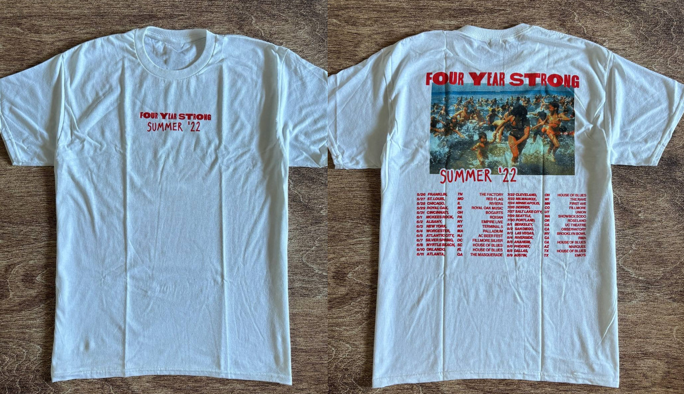 Four Year Strong Band Summer 2022 Ablum Tour T-shirt S to 5XL ZL734