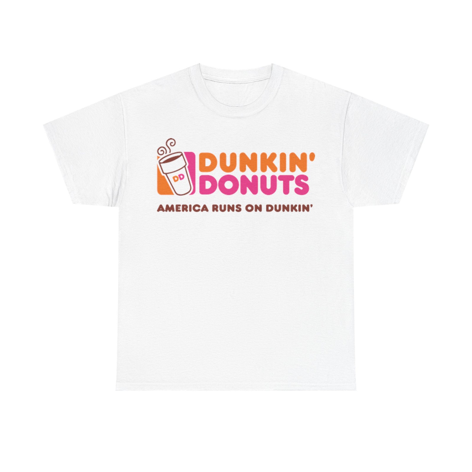 Dunkin’ Donuts T-shirt vintage Boston coffee gift retro Unisex Heavy Cotton Tee