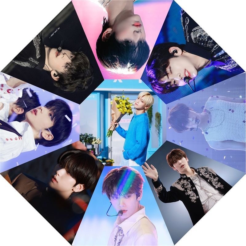 K-Pop Boy Band TXT Star Fan Gift: Fully Automatic Umbrella
