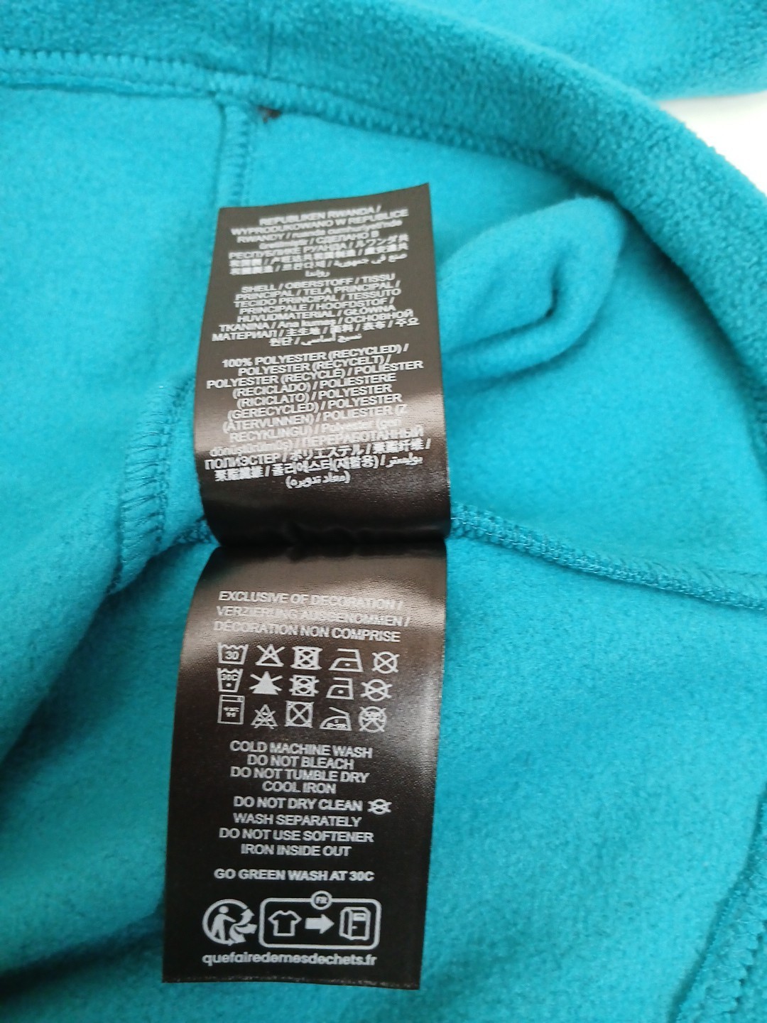 NEW Tog 24 Fleece Jumper 1/4 Zip Pullover in Teal Colour Womens Size 12 P2P 21″.