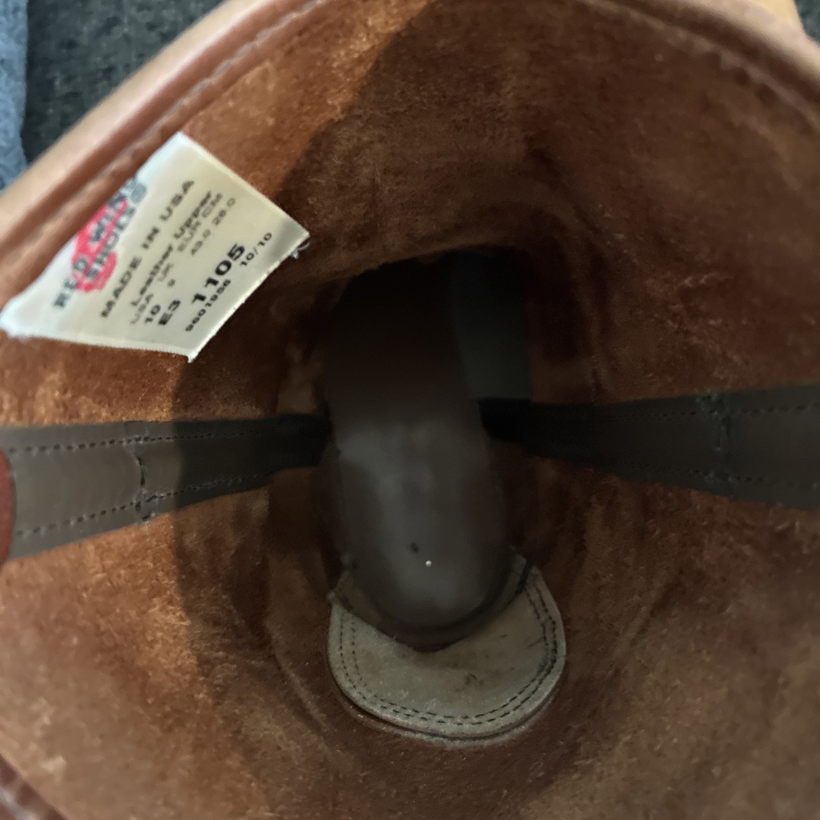 Red Wing Pecos 1105 SuperSole Soft Toe Boots Mens 10 E3 3E Extra Wide Tan Leathe