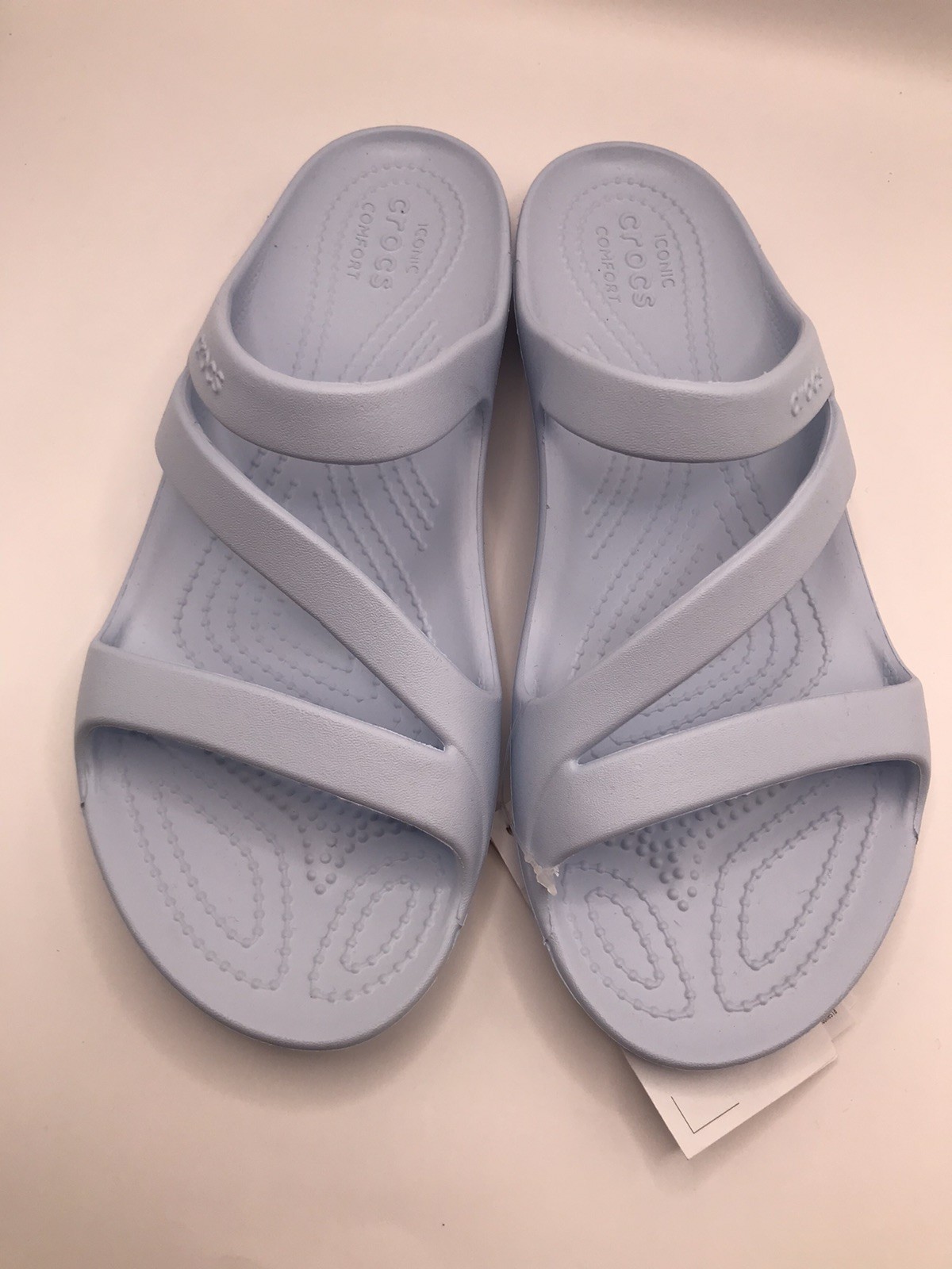 WOMEN’S CROCS MINERAL BLUE STRAPPY KADEE II BEACH/POOL WATER SANDALS SIZE 9 NWT