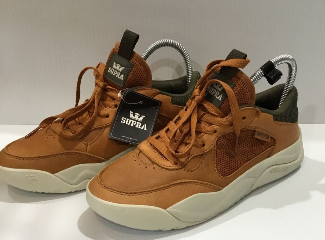 Supra Pecos Skateboard Sneakers Shoes Veg Olive Bone Mens 06375 259 Men’s 7