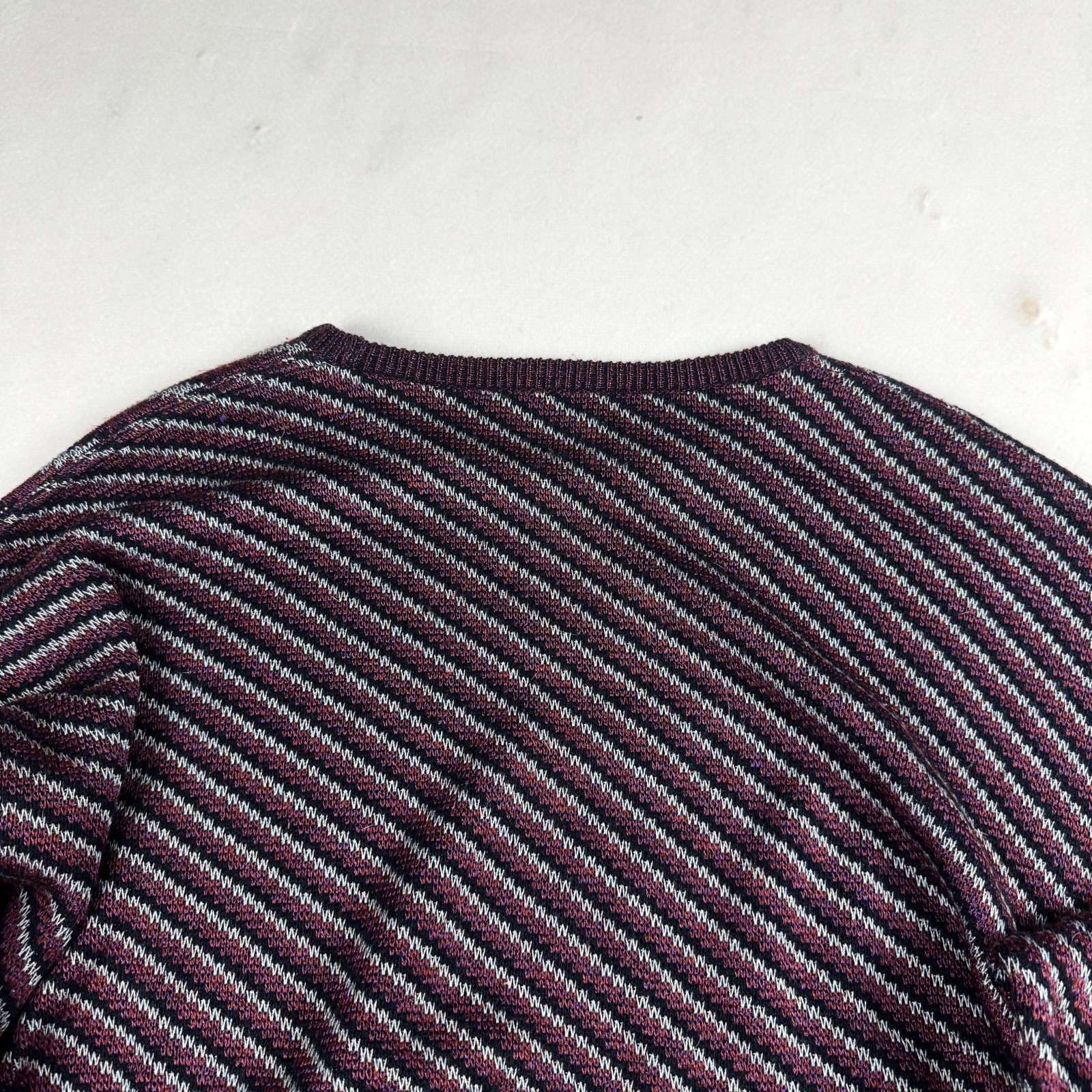 Mens Vintage Portobello’s Abstract Knit Sweater Coogi Style 90s Oversized Graphi