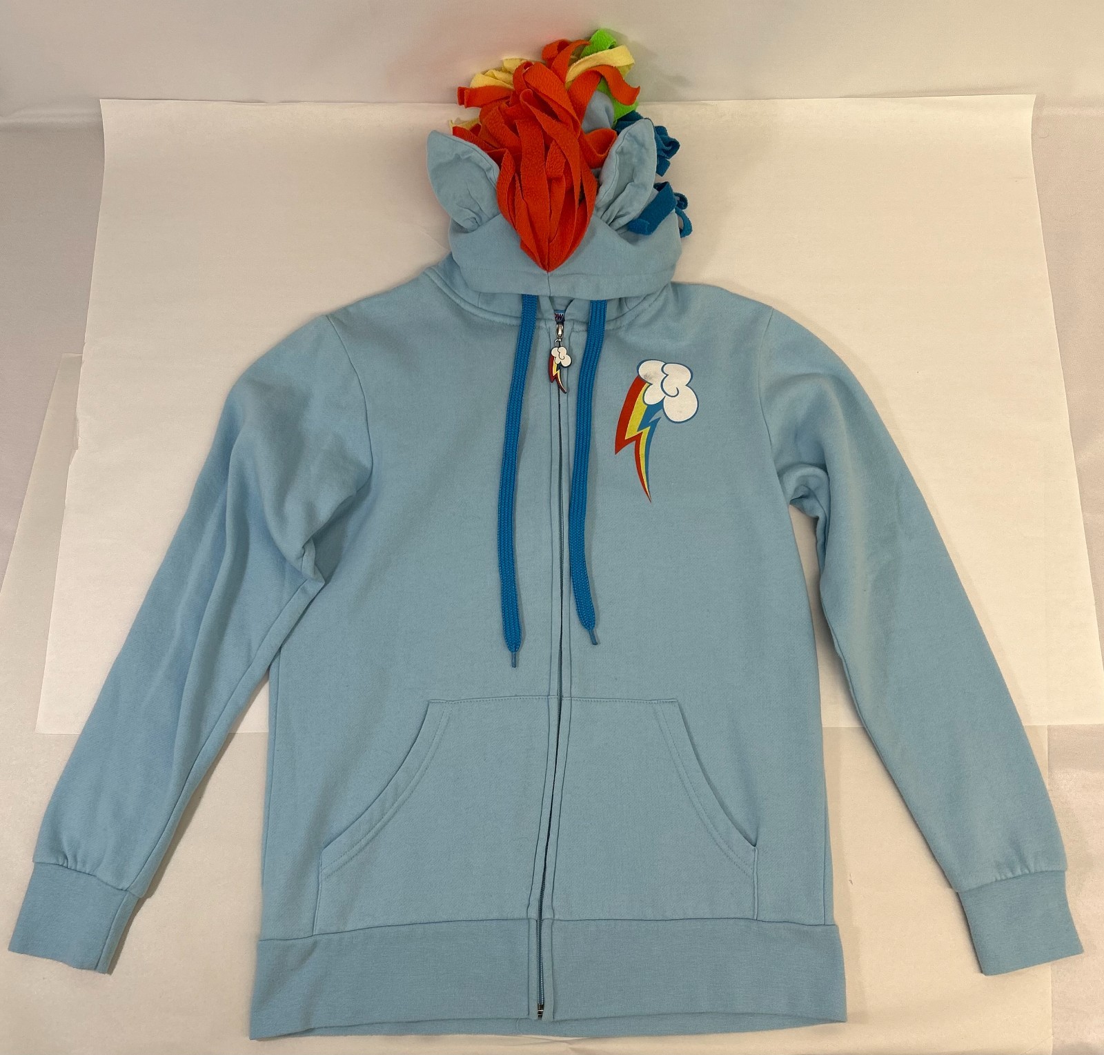 2012 WeLoveFine My Little Pony Rainbow Dash Hoodie MLP Size Small Unisex Brony