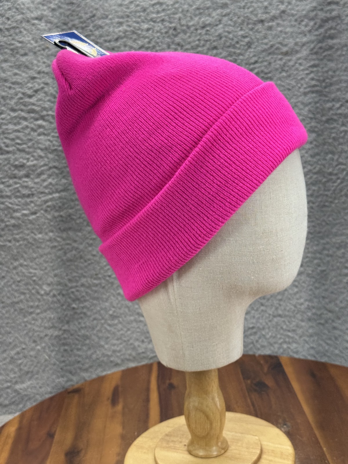 Gelante Beanie Knit Hat Cuffed Winter Skull Cap Warm Acrylic One Size Pink