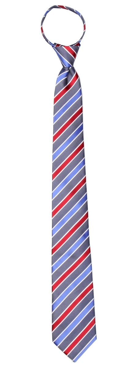 Men’s Stripe XL Extra Long Pretied Zipper Necktie Formal Weddings Business Prom