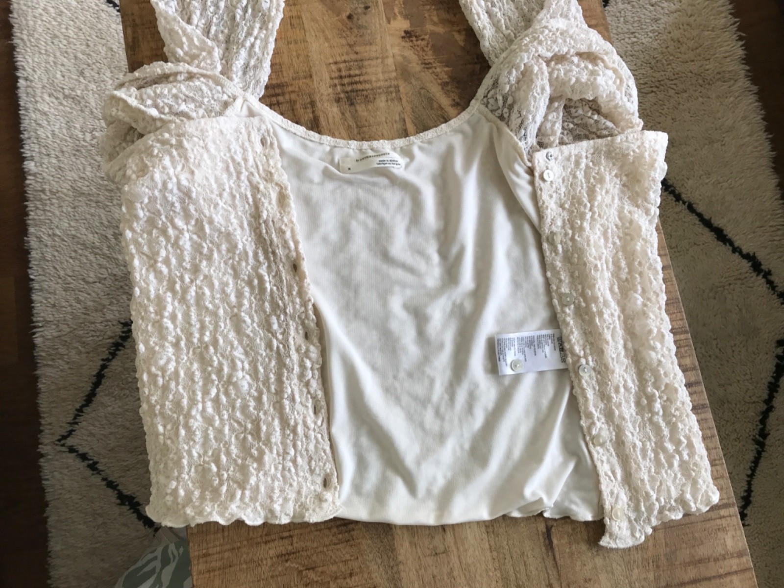 Anthropology Top Long Sleeved Elasticated Stretch top