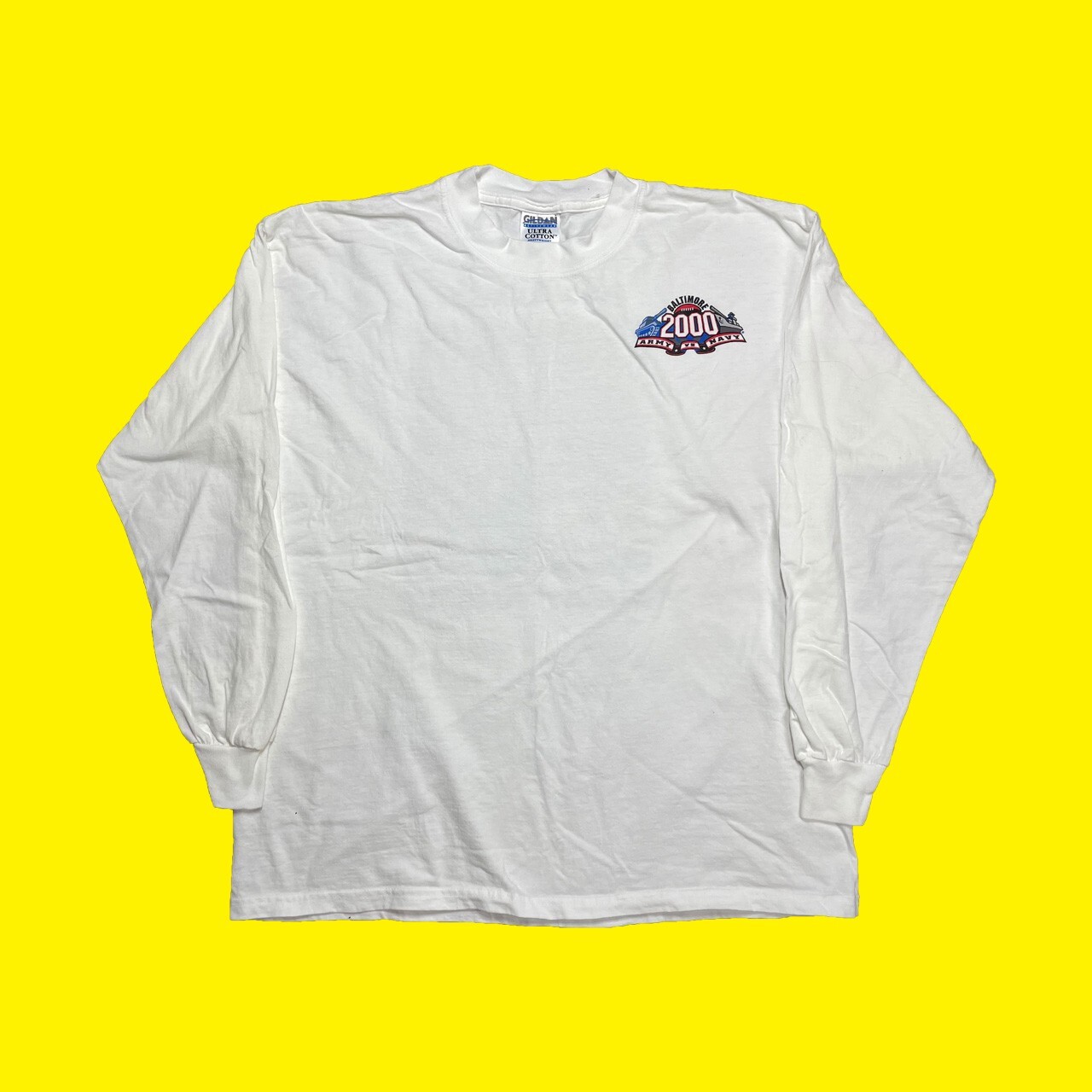2000 Army vs Navy Football Baltimore Gameday Vintage White T-Shirt XL