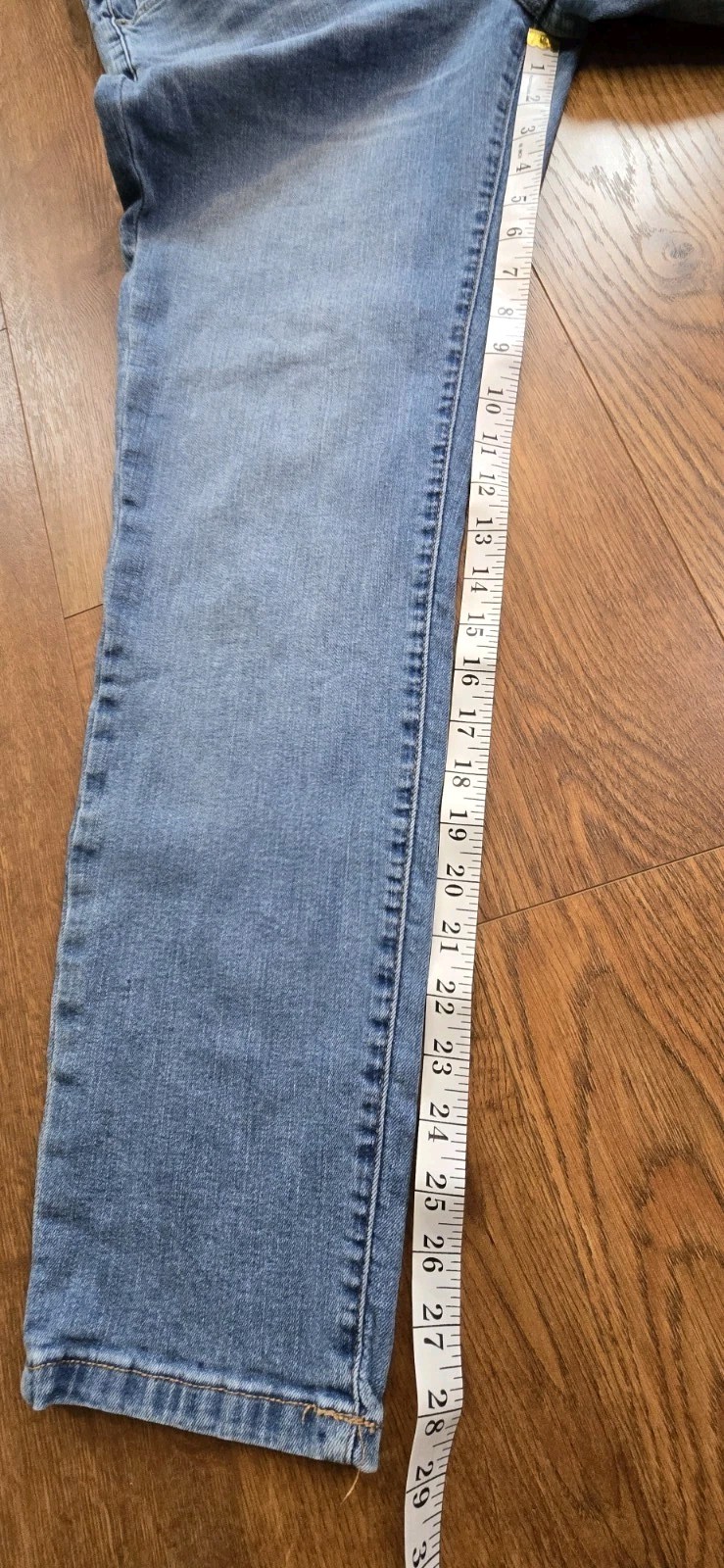 Tommy Hilfiger Jeans Womens 12 High Rise Legging Slimming Distressed Light Wash