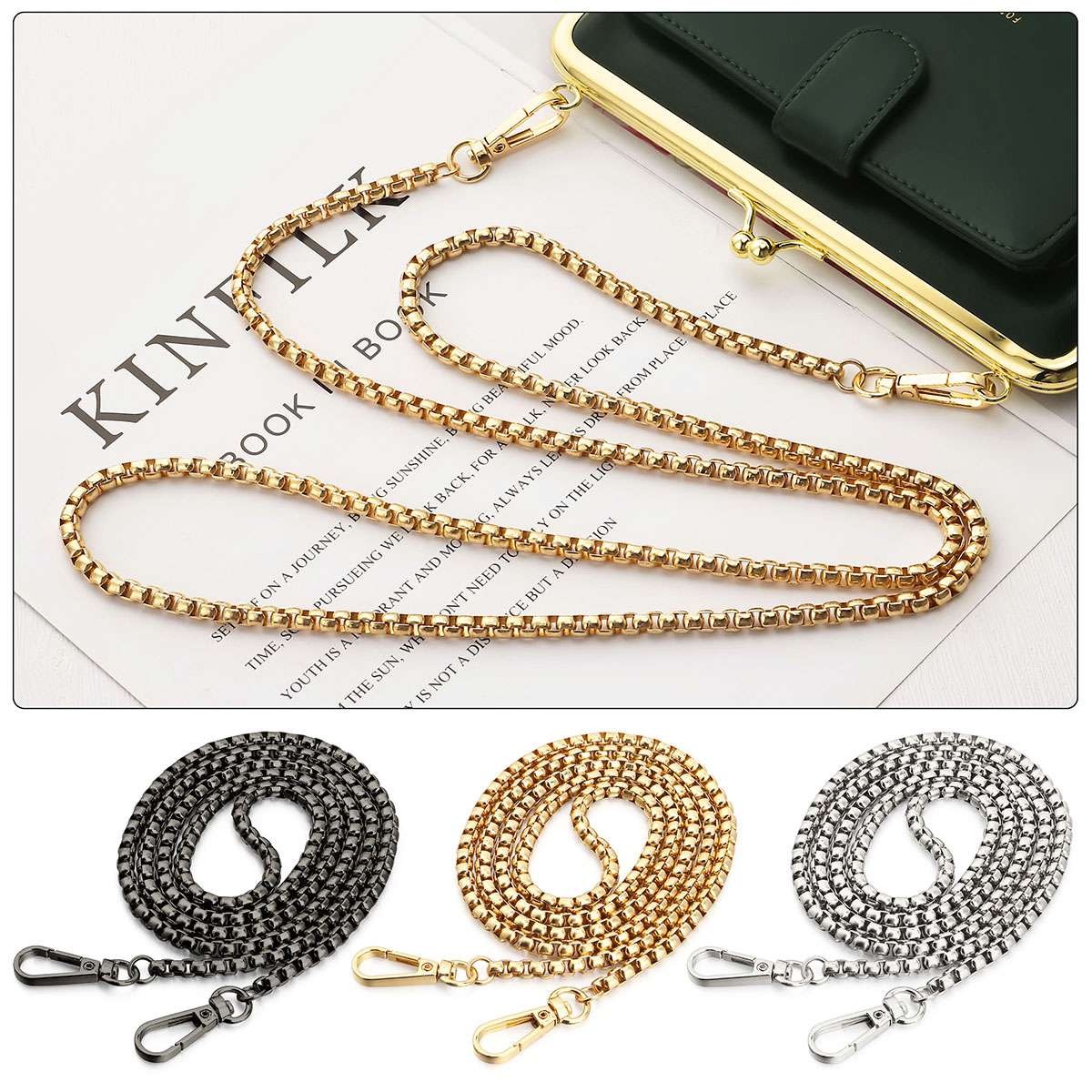 Purse Chain Strap Handle Shoulder Crossbody Handbag Bag Metal Chain Replacement