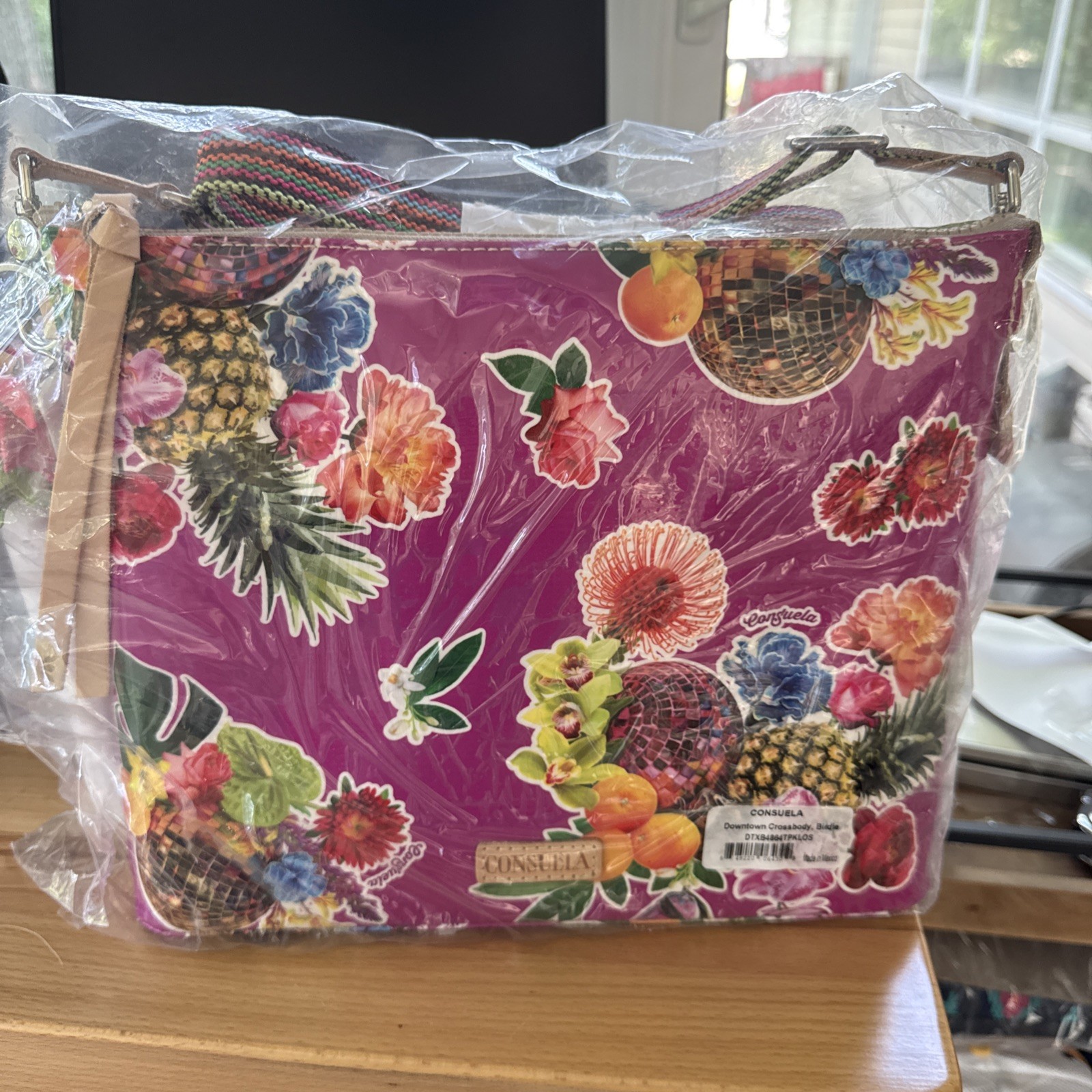 Consuela NWT Birdie Downtown Crossbody in Original Packaging Pineapple