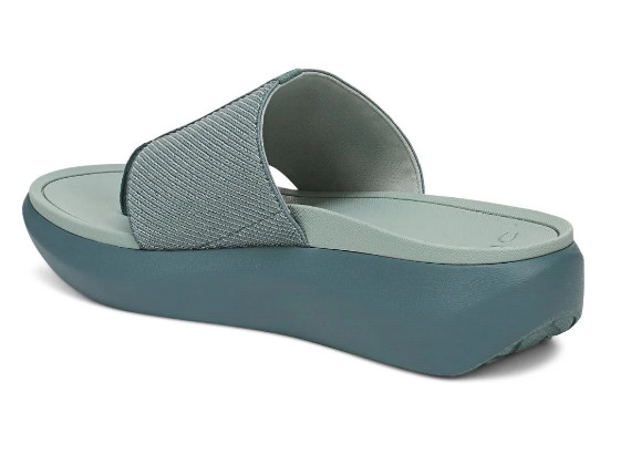 Vionic Beach Aqua Platform Toe Post Sandal, Bodega Blue