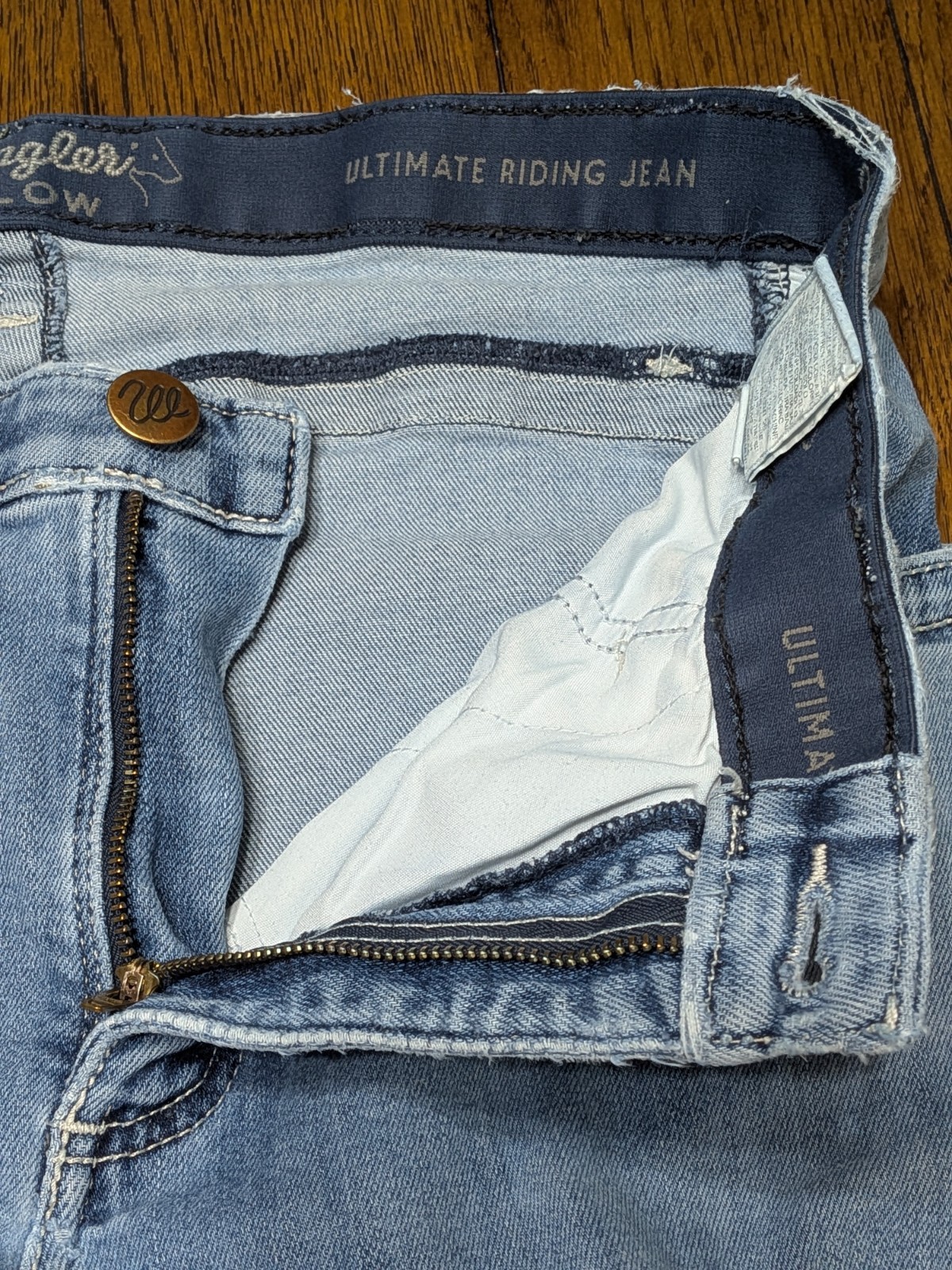 Wrangler Willow The Ultimate Riding Jeans Blue Womens 11×33 Stretch *READ 31×33