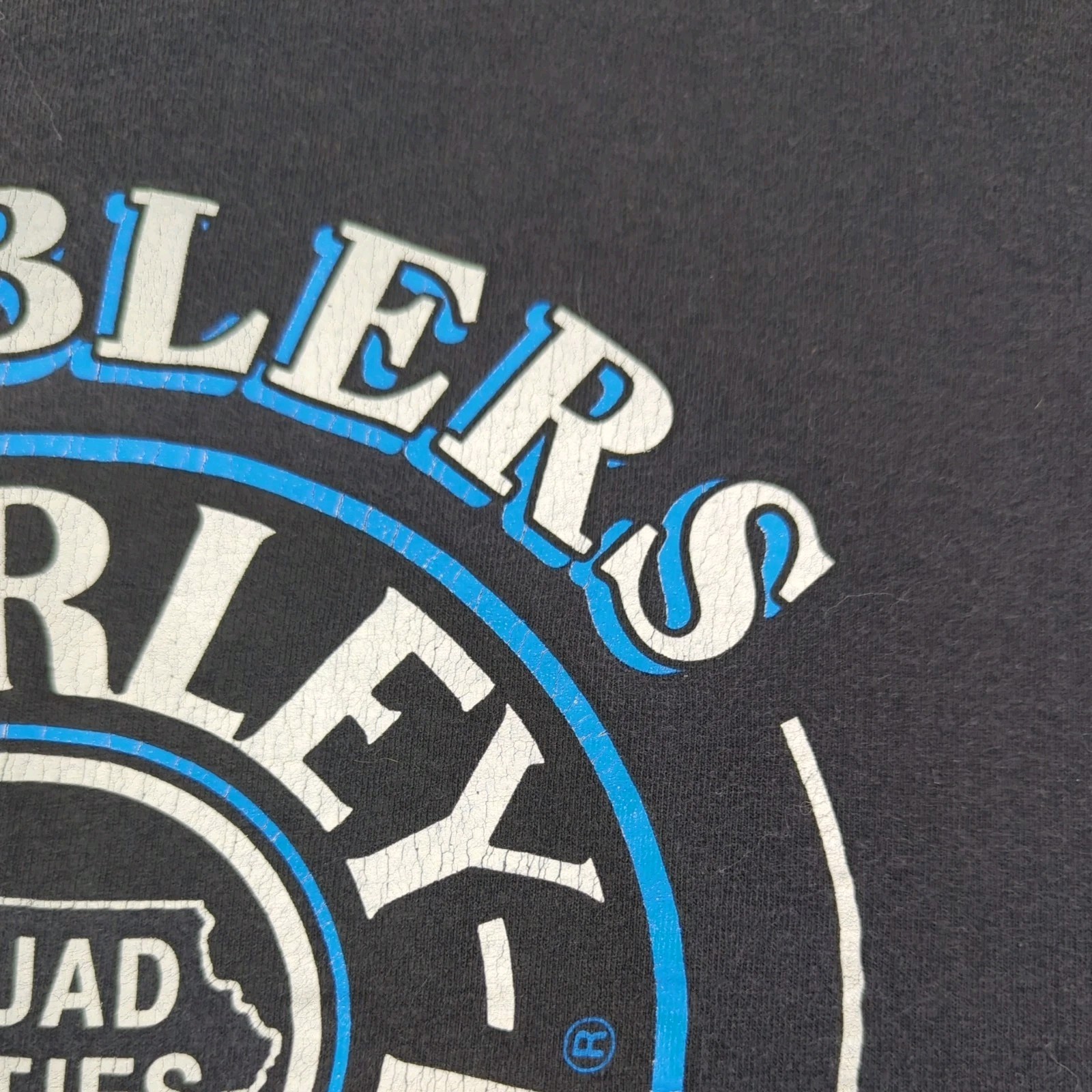 Vintage 1990 Harley-Davidson Eagle Wieblers Bettendorf IA Biker shirt sz M