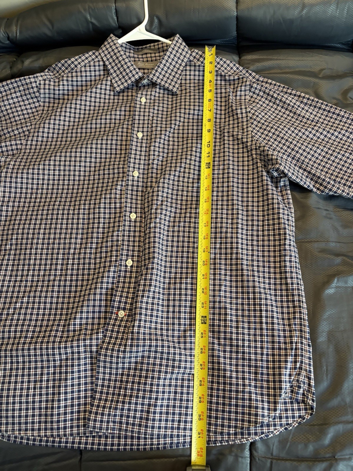 Daniel Cremieux Men’s XL Blue/White/Red Check Woven Cotton Button-Up Shirt