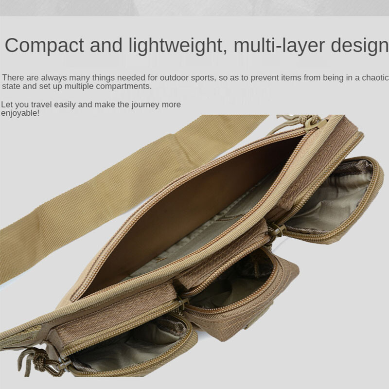 Tactical Fanny Pack Small Military Nylon Waist Bag Money Belt Bag for Daily Use