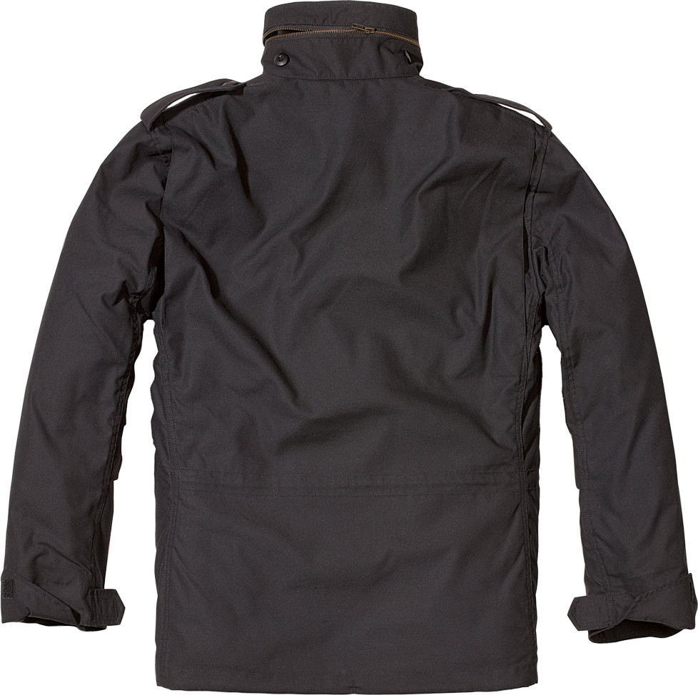 Brandit M65 Jacket – Black – Classic Military Field Jacket with Removable liner